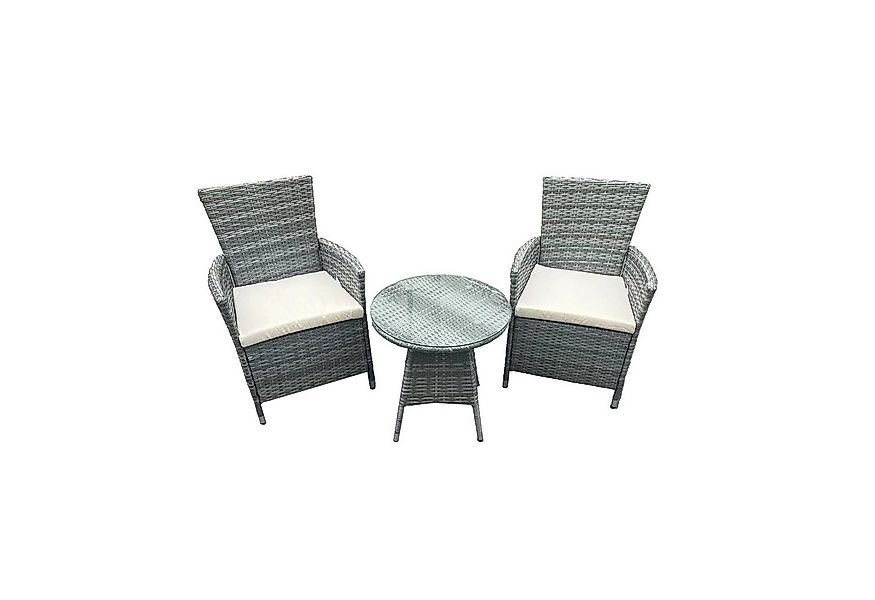 HTI-Living Garten-Essgruppe Outdoor Möbel mit Sitzkissen und Glasplatte, (S günstig online kaufen