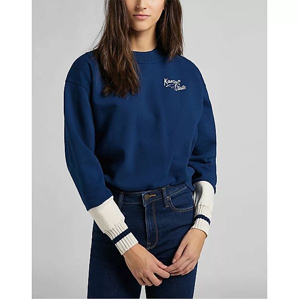 Lee Cut&sew Raglan Sweatshirt M Washed Blue günstig online kaufen