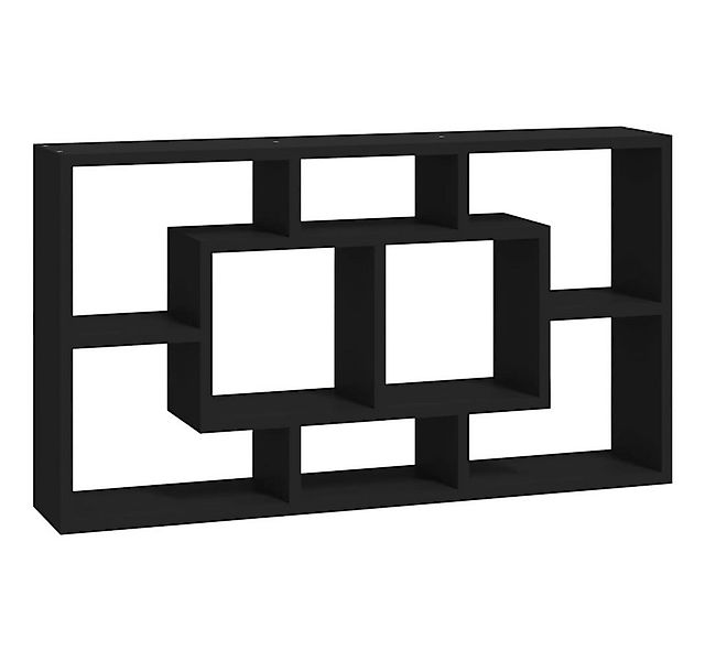 furnicato Wandregal mit 8 Fächern Schwarz, 1-tlg. günstig online kaufen