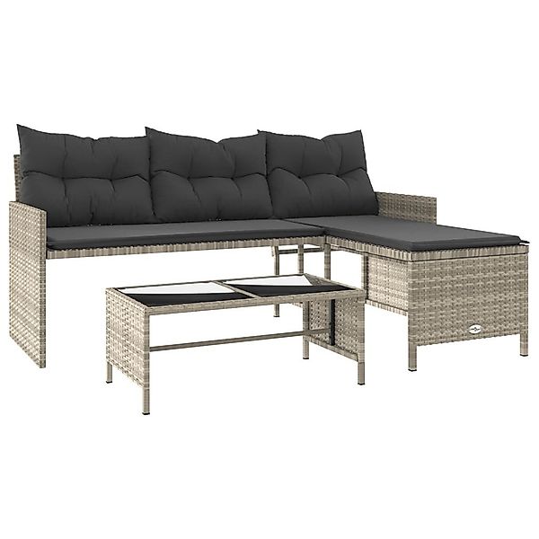 vidaXL Loungesofa Gartensofa in L-Form mit günstig online kaufen