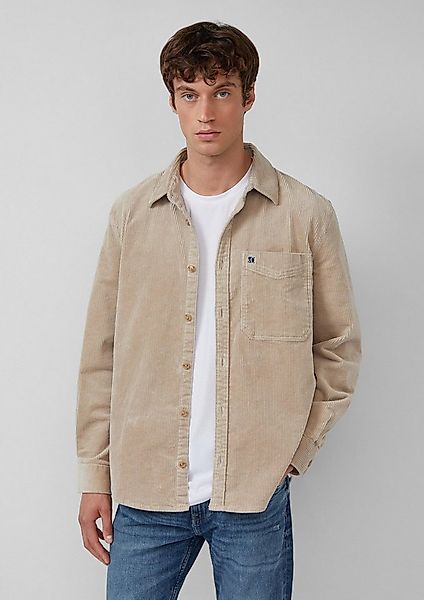 s.Oliver Langarmhemd Hemd Lässiges Cord-Overshirt aus Baumwollstretch günstig online kaufen