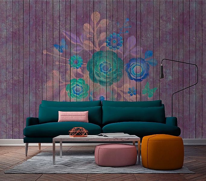 living walls Fototapete »Walls by Patel Spray Bouquet 1«, Vlies, Wand, Schr günstig online kaufen