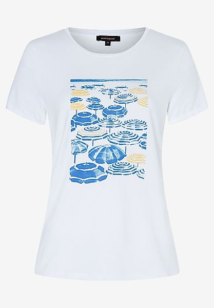 T-Shirt mit Perlenaufschrift, weiß/blau, Frühjahrs-Kollektion günstig online kaufen