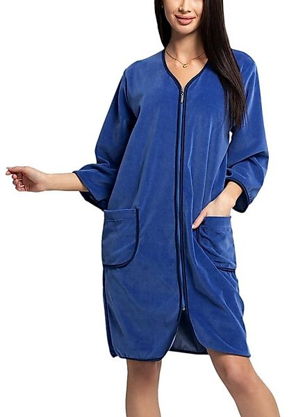 Aquarti Damenbademantel Aquarti Damen Velours Bademantel Morgenmantel Kurz günstig online kaufen