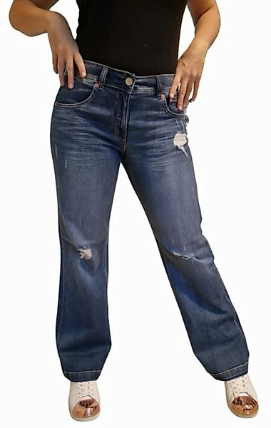 Herrlicher Regular-fit-Jeans 5893-D9705, Edna Flared Fit Jeans in Destroy O günstig online kaufen