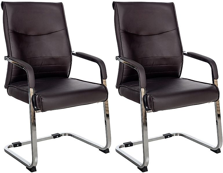 CLP Besucherstuhl Hobart (2er Set), Kunstleder günstig online kaufen