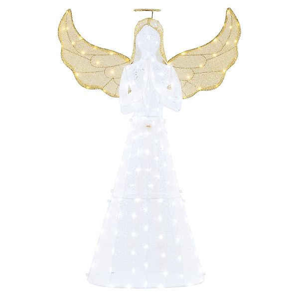 KOMFOTTEU Weihnachtsfigur Weihnachtsengel warmweiß, mit 150 günstig online kaufen