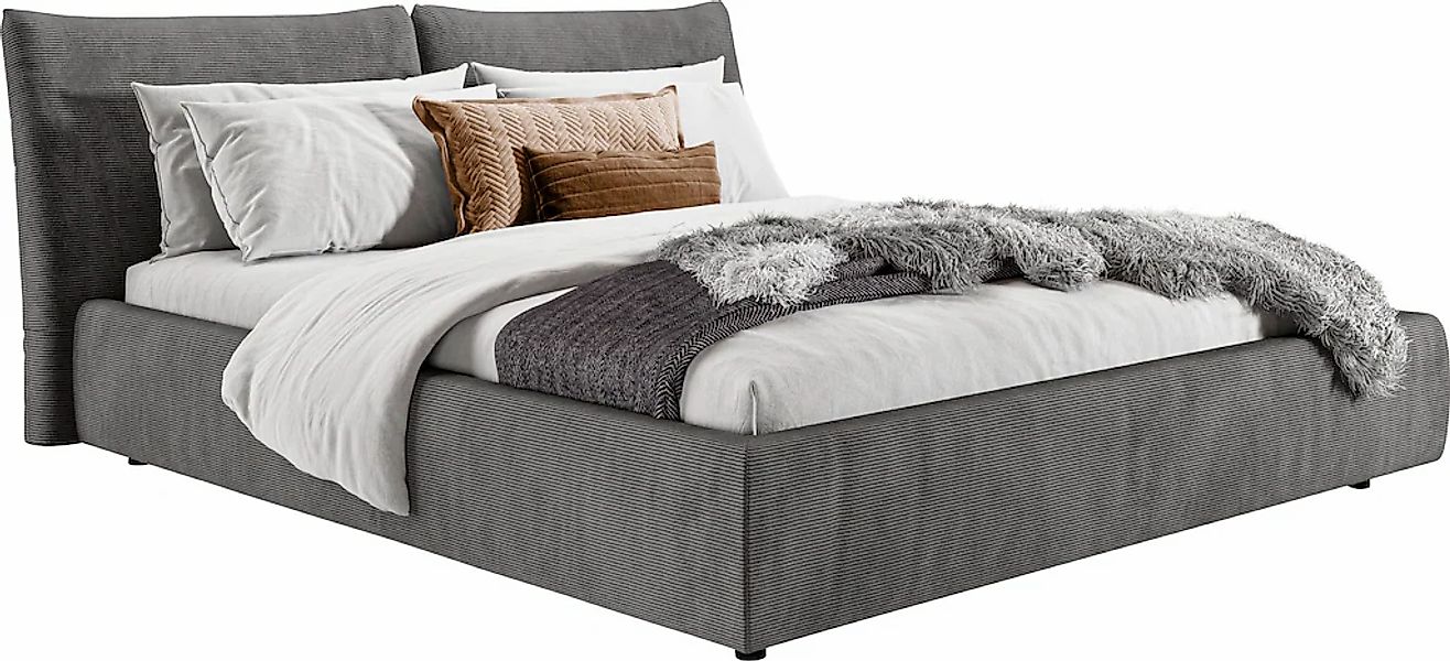 Home affaire Polsterbett "Priora in 4 Breiten bis 200cm" auch in NaturLEDER günstig online kaufen