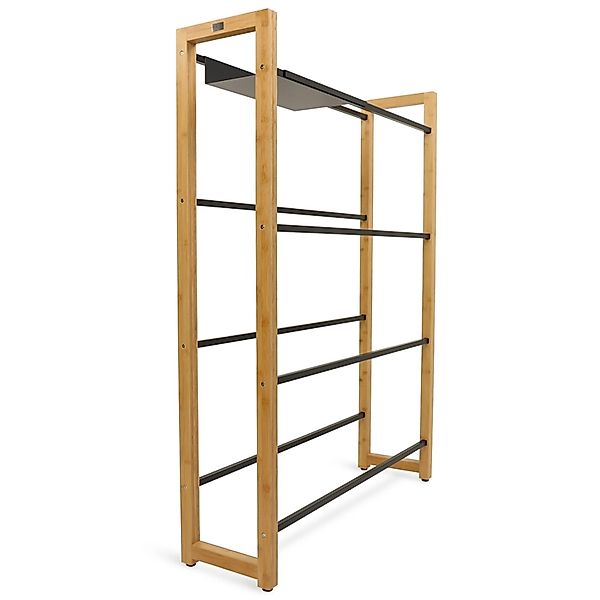 holz4home® Kastenständer Getränkekistenregal aus Bambus I Kistenregal Metal günstig online kaufen