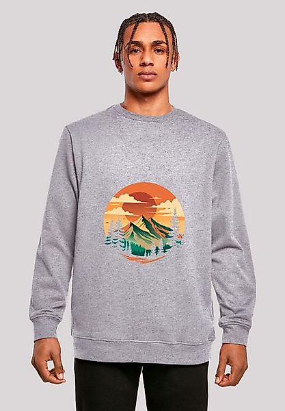 F4NT4STIC Sweatshirt Sonnenuntergang Berglandschaft Premium Qualität günstig online kaufen