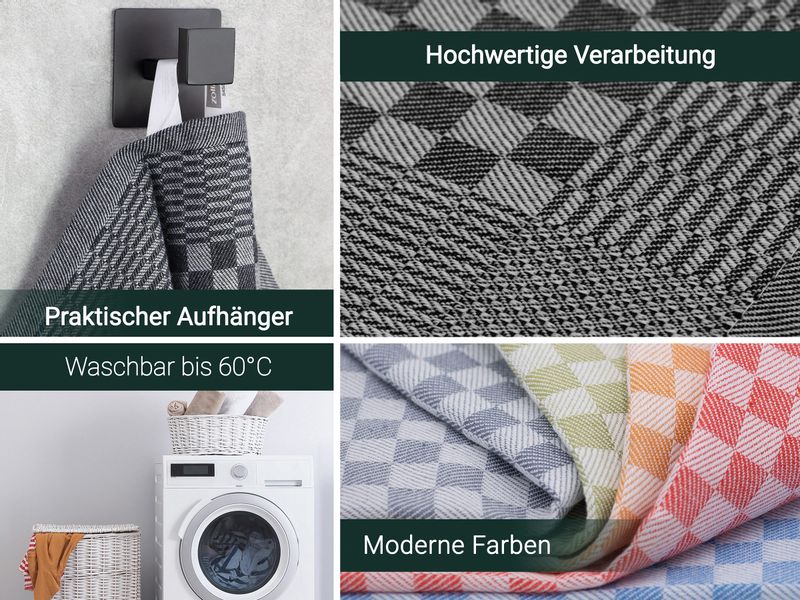 ZOLLNER Geschirrtuch, (Spar-Set, 10-tlg), 46 x günstig online kaufen