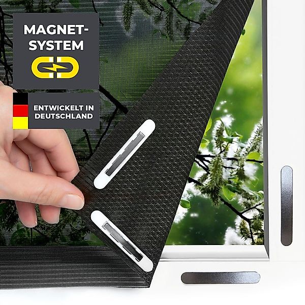 EASYmaxx Insektenschutz-Fensterrahmen Fliegengitter mit Pollenschutz 150 x günstig online kaufen