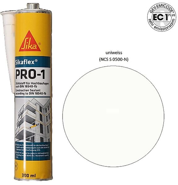 Sika Dichtstoff Sikaflex Pro1 PU-Polyurethan Fugen günstig online kaufen