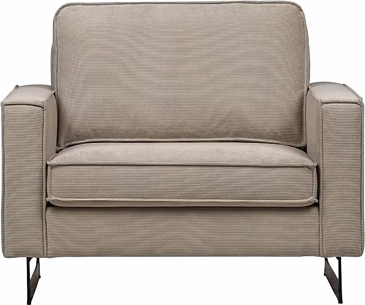 Places of Style Loveseat "Pinto", mit Keder, Metallfüßen und auch in Cord B günstig online kaufen