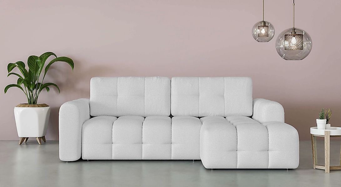 INOSIGN Ecksofa "Manilla, wahlweise mit Bettfunktion, B/T/H 265/170/91 cm", günstig online kaufen