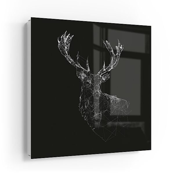 DEQORI Schlüsselkasten 'Digitalisierter Hirsch', Glas Schlüsselbox günstig online kaufen