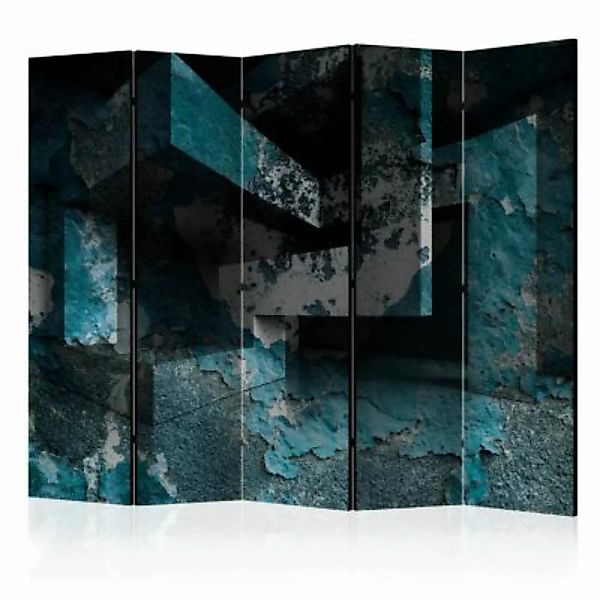 artgeist Paravent Azure Geometry II [Room Dividers] graublau Gr. 225 x 172 günstig online kaufen