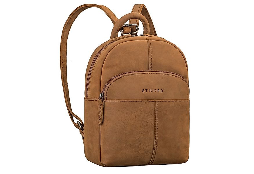 STILORD Cityrucksack "Elva" Kleiner Rucksack Damen Leder Daypack viele Fäch günstig online kaufen