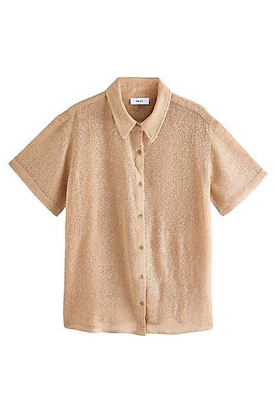 Next Kurzarmbluse Gestricktes, rustikales Strandhemd (1-tlg) günstig online kaufen