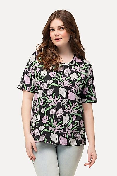 Ulla Popken T-Shirt T-Shirt Meeresmotive Classic günstig online kaufen