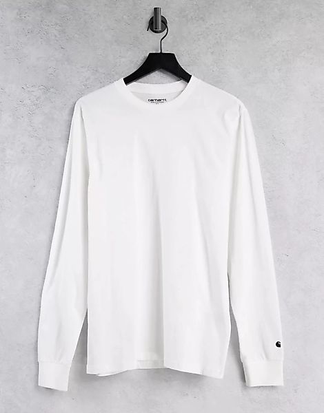 Carhartt WIP – Langärmliges Shirt in Weiß günstig online kaufen