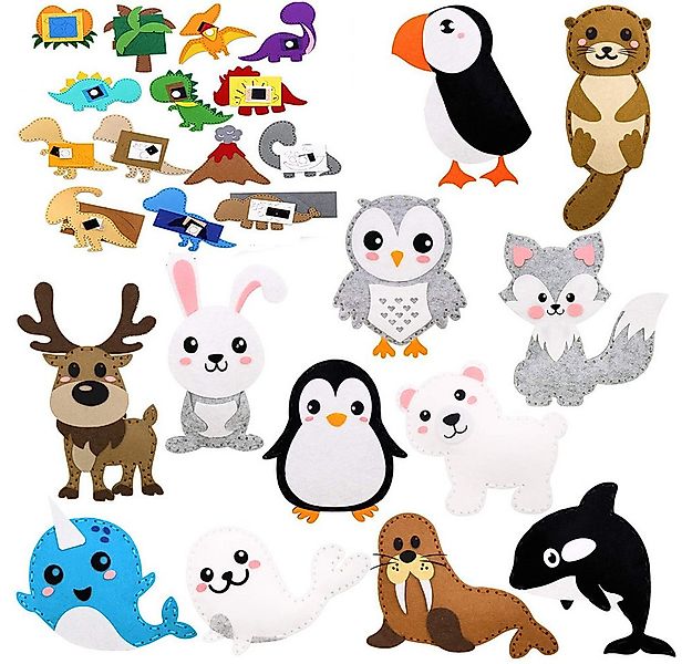 CLTYQ Kreativset Kinder Polar Tier Bastelset -Lernspielzeug Filz,Kreatives günstig online kaufen