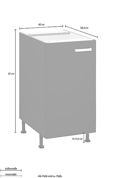 OPTIFIT Unterschrank "Parma", Breite 40 cm günstig online kaufen