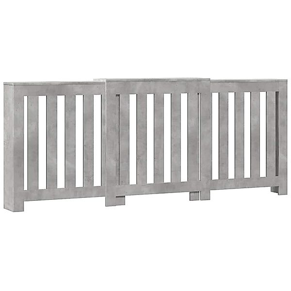 vidaXL Heizkörper-Wäschetrockner Heizkörperverkleidung Betongrau 205x21,5x8 günstig online kaufen