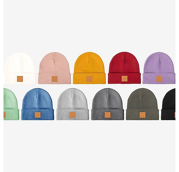 OCCULTO Beanie Leatherpatch Winter Mütze Beanie (Brown Label) günstig online kaufen