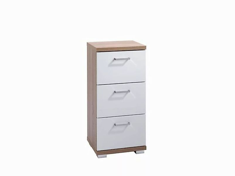 freiraum Seitenschrank NEBRASKA (B 35,5, H 74, T 31,5 cm) in Eiche-Optik/We günstig online kaufen