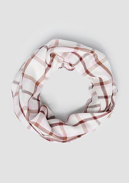 s.Oliver Loop Snood, Karierter Loop-Schal aus Viskose-Modal-Mix günstig online kaufen