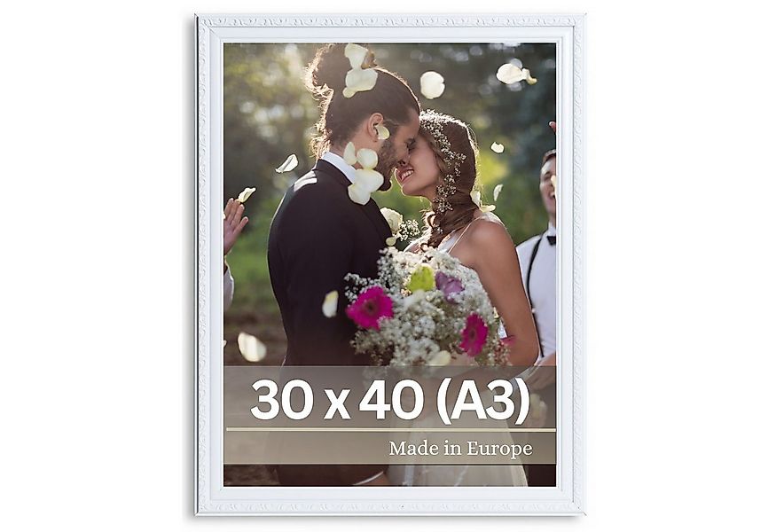 Victor (Zenith) Bilderrahmen Chagall, Antiker Bilderrahmen Weiß 30x40 cm, B günstig online kaufen