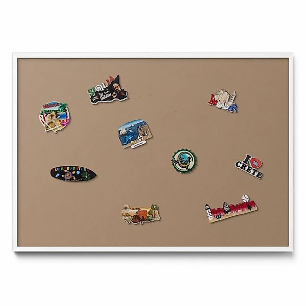 Tulup Magnettafel Magnetboard Metall Bedruckt Farbe Hellbraun 100x70 cm Wan günstig online kaufen