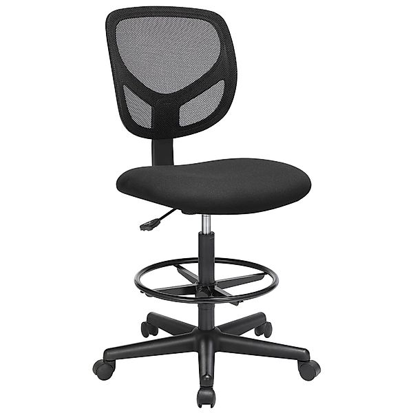 SONGMICS Bürostuhl, ergonomischer Arbeitshocker, Sitzhöhe 55-75 günstig online kaufen