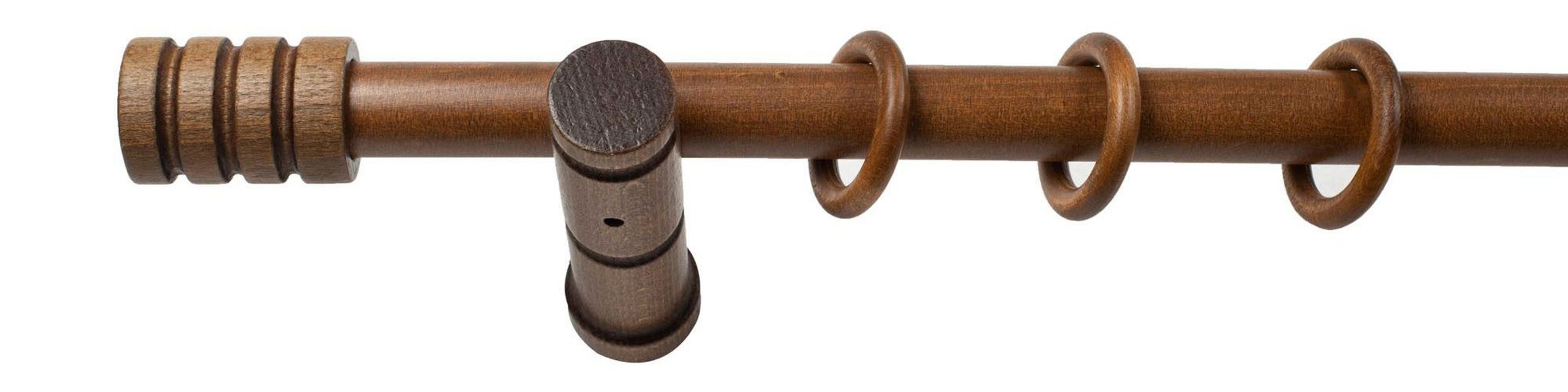 SN DECO GROUP Gardinenstange "Pisa" 1 läufig-läufig Fixmaß 28 mm, Holz, ver günstig online kaufen