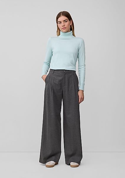 s.Oliver Stoffhose Flanell-Hose mit Bundfalten und günstig online kaufen