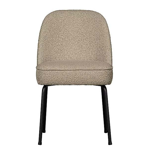 Boucle Stühle Beige im Retrostil 45 cm Sitztiefe (2er Set) günstig online kaufen