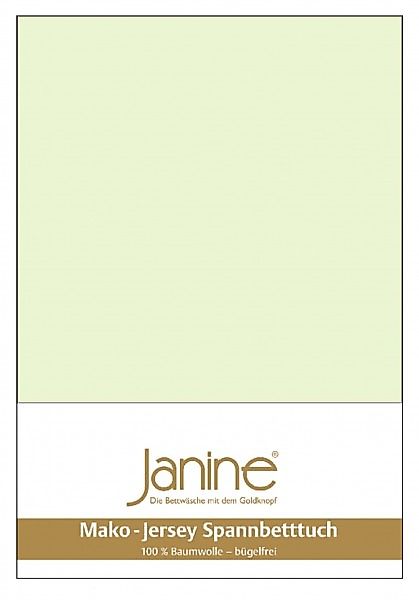 Janine Janine Spannbetttuch Mako-Feinjersey 5007 limone (06) Größe:  150x20 günstig online kaufen