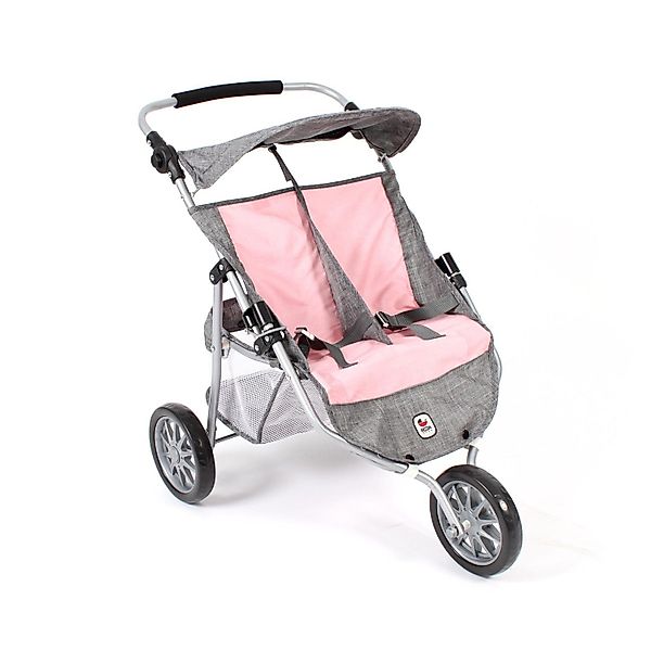 CHIC2000 Puppenwagen 697 15 Zwillings-Jogger, Melange günstig online kaufen