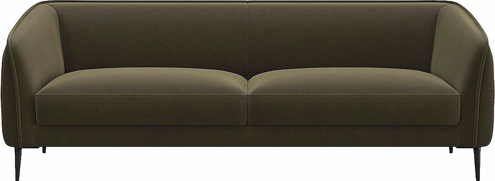 FLEXLUX 3-Sitzer "Belle Designsofa, Couch, bequem durch Kaltschaum im Sitz" günstig online kaufen