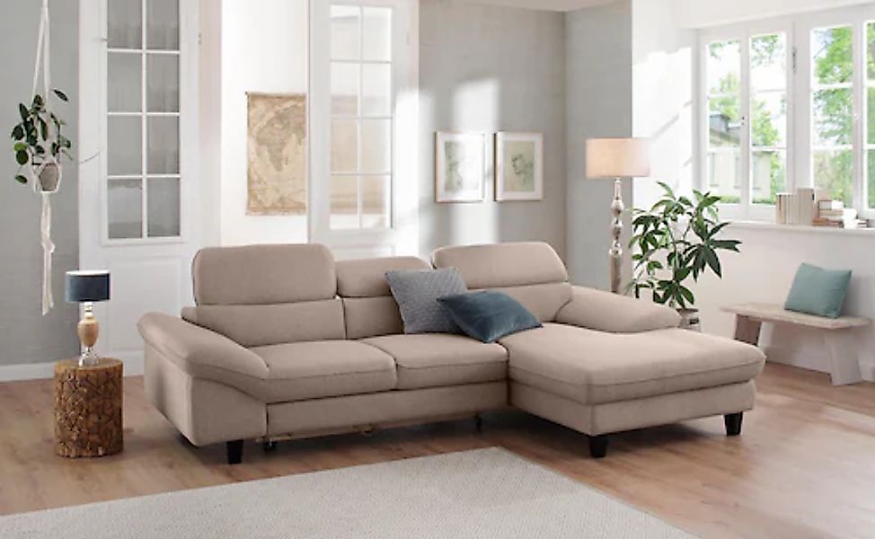 Home affaire "Pilot L-Form" mit Kopfteilverstellung, wahlweise mit Bettfunk günstig online kaufen