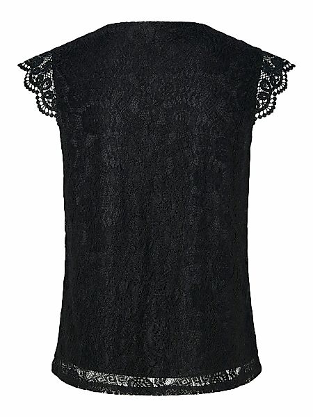 pieces Spitzentop "PCOLLINE SL LACE V-NECK TOP WVN NOOS" günstig online kaufen