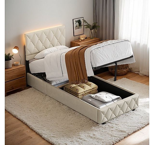 HAUSS SPOLE Polsterbett Bettgestell hydraulische Stauraumbett,langlebig und günstig online kaufen