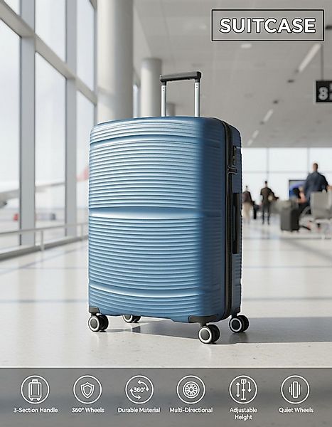 Super Solu Hartschalen-Trolley 24 Zoll / 66cm Hartschalenkoffer aus PP-Kuns günstig online kaufen