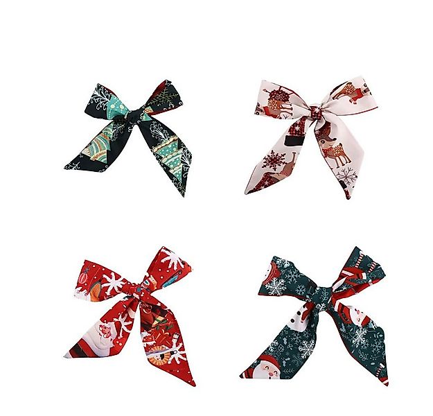 Coonoor Halstuch Weihnachten bedruckte Seidenschals, Langes Haarband Retro günstig online kaufen