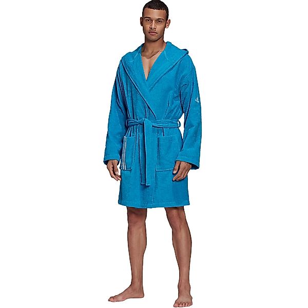 adidas Performance Bathrobe Hooded Shock Cyan günstig online kaufen