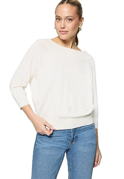 Zero Strickpullover Damen mit Carmenausschnitt (1-tlg) Plain/ ohne Details günstig online kaufen