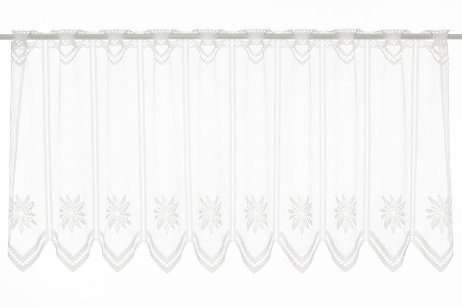 Gardinen Kranzusch Scheibengardine nach Maß Jacquard günstig online kaufen