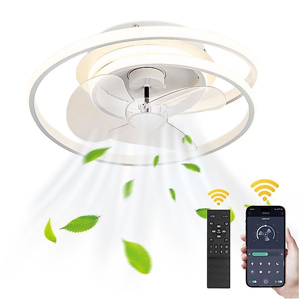 Jibenhome Deckenventilator Deckenventilator mit Beleuchtung, Leise, günstig online kaufen