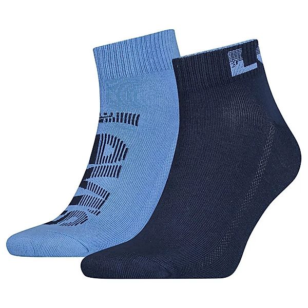 Levi´s ® Mid Cut Logo Socken 2 Paare EU 39-42 Blue Combo günstig online kaufen